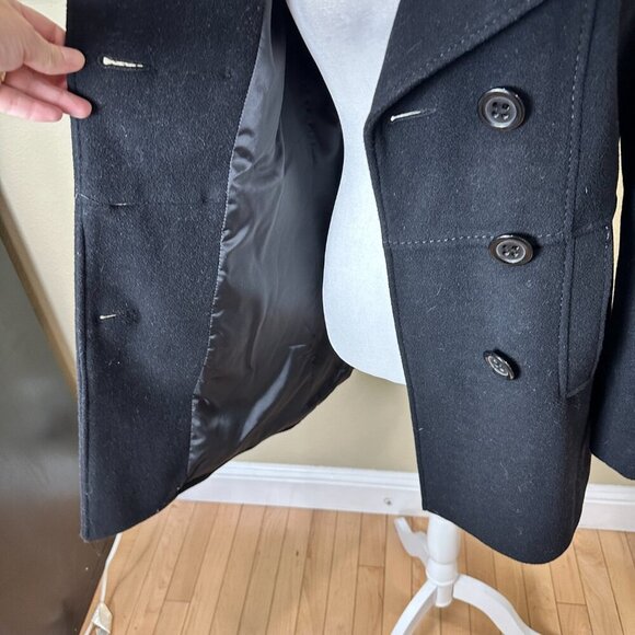 ESPRIT Outerwear Wool Double Breasted Coat Jacket Size Small - Picture 13 of 16